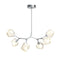 Gem Modern Branch Chandelier  option Satin Nickel