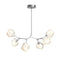 Gem Modern Branch Chandelier  option Amber Glass