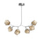 Gem Modern Branch Chandelier  option Bronze Glass