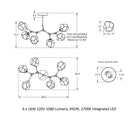 Gem Modern Branch Chandelier