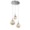 Gem Round Multi-Light Pendant Light  option Gunmetal