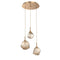 Gem Round Multi-Light Pendant Light  option Novel Brass