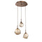 Gem Round Multi-Light Pendant Light  option Oil Rubbed Bronze