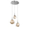Gem Round Multi-Light Pendant Light  option Satin Nickel