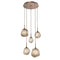 Gem Round Multi-Light Pendant Light  option 5 Lights