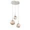 Gem Round Multi-Light Pendant Light  option Beige Silver