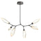 Rock Crystal Modern Branch Chandelier  option Graphite