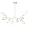 Rock Crystal Modern Branch Chandelier  option 8 Lights