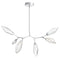Rock Crystal Modern Branch Chandelier  option Chilled Clear