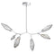 Rock Crystal Modern Branch Chandelier  option Chilled Smoke