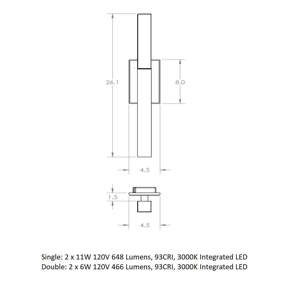 Axis LED Wall Sconce