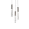 Axis Round Multi-Light LED Pendant Light  option Beige Silver