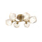 Gem Organic LED Semi Flush Mount  option Gilded Brass
