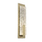 Glacier LED Wall Sconce  option Gilded Brass