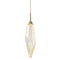 Rock Crystal LED Pendant Light  option Gilded Brass