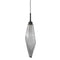 Rock Crystal LED Pendant Light  option Smoke