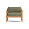 Haven Outdoor Lounge Chair  option Teak Arms