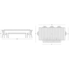 Haven Outdoor Rectangular Dining Set with Bench