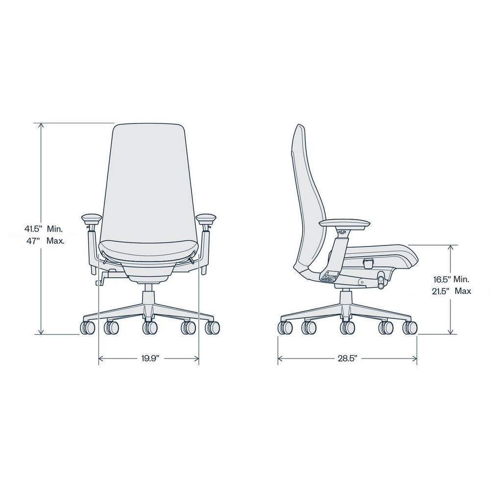 Fern Leather Office Chair