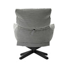 Lud'o Lounge Chair with Ottoman Spokes Base
