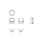 Lud'o Lounge Chair with Ottoman Spokes Base