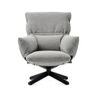 Lud'o Lounge Chair with Ottoman Spokes Base