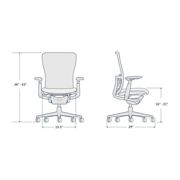 Zody Digital Knit Office Chair