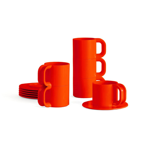 Hellerware Max 2 Cups & Saucers (Set of 12)