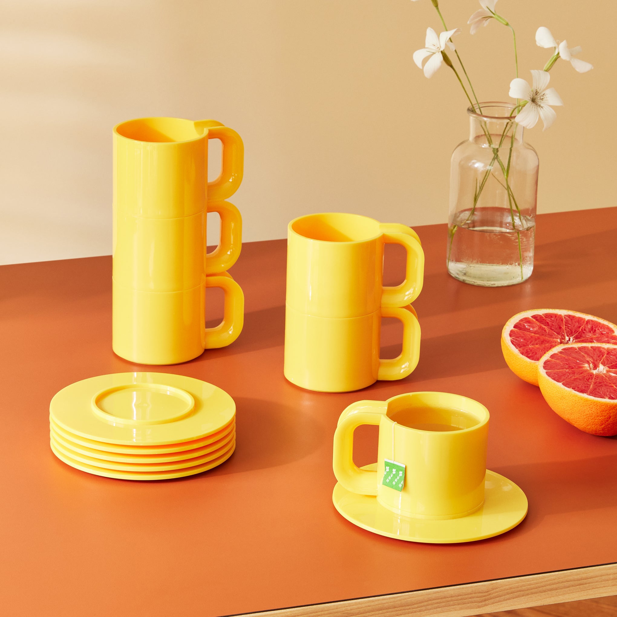 Heller Hellerware Cups & Saucers