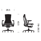Glacier Sync / Graphite / Graphite Embody Chair OPEN BOX