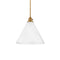 Arti Pendant Light  option Heritage Brass / Cased Opal Glass