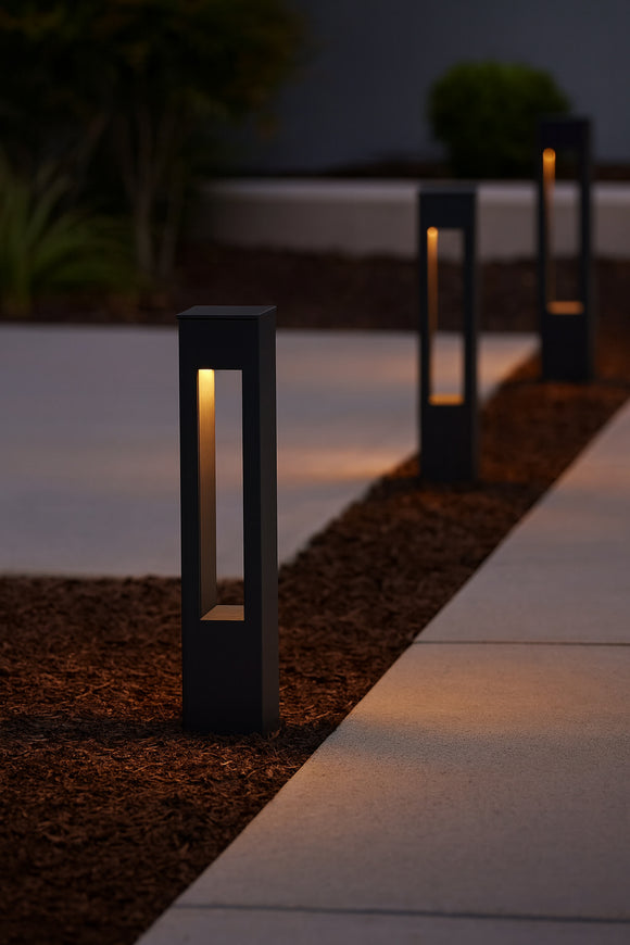 Atlantis Square LED Outdoor Bollard Light