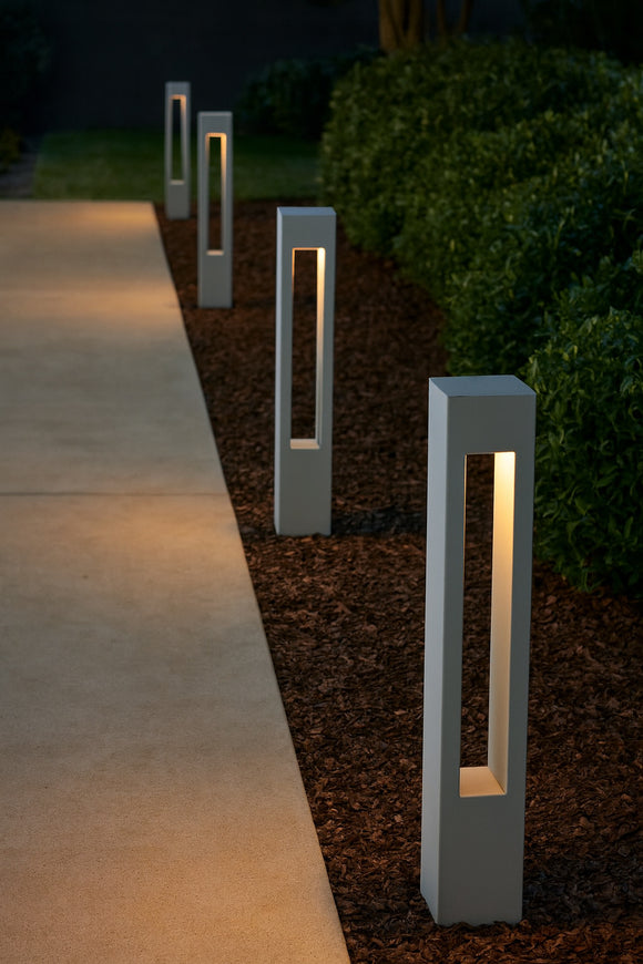 Atlantis Square LED Outdoor Bollard Light