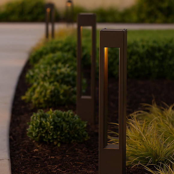 Atlantis Square LED Outdoor Bollard Light