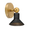 Dom Wall Sconce  option Black