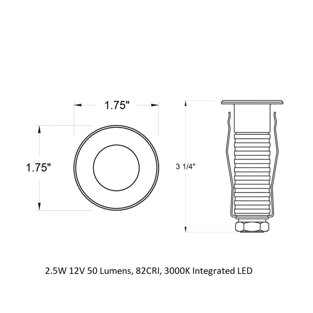 Dot Round Outdoor LED Button Light