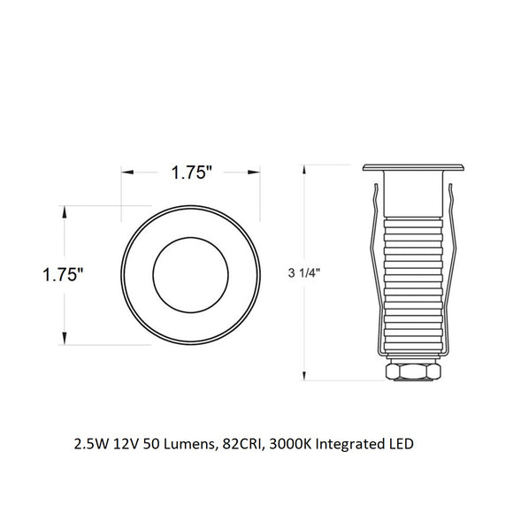 Dot Round Outdoor LED Button Light