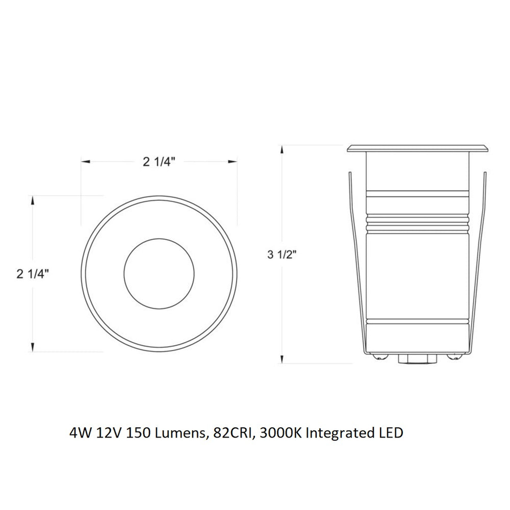 Dot Round Outdoor LED Button Light