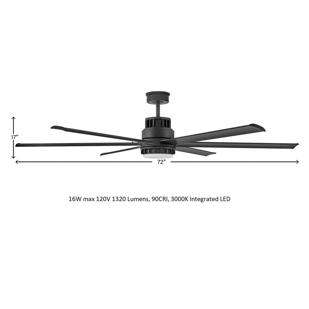 Draftsman Outdoor LED Ceiling Fan