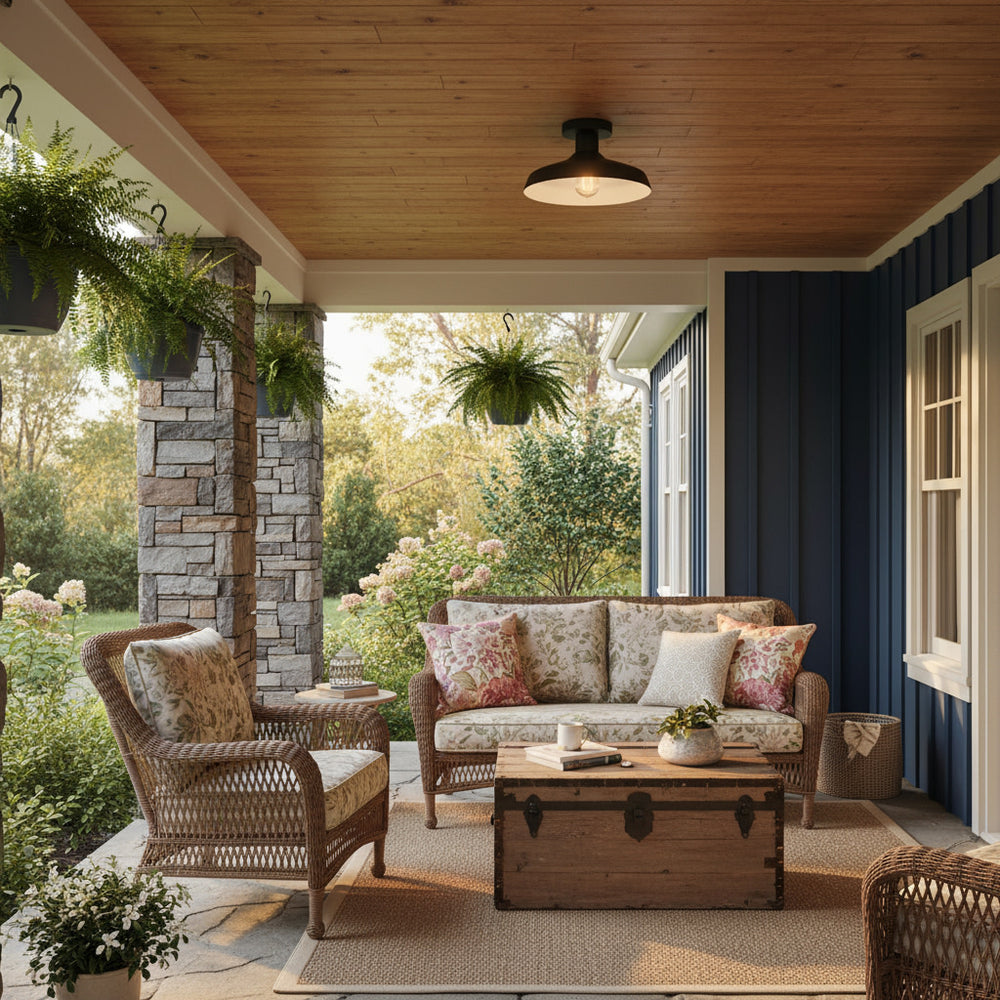 Forge Outdoor Semi Flush Mount