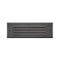 Louvered Brick Outdoor Step Light  option Satin Black