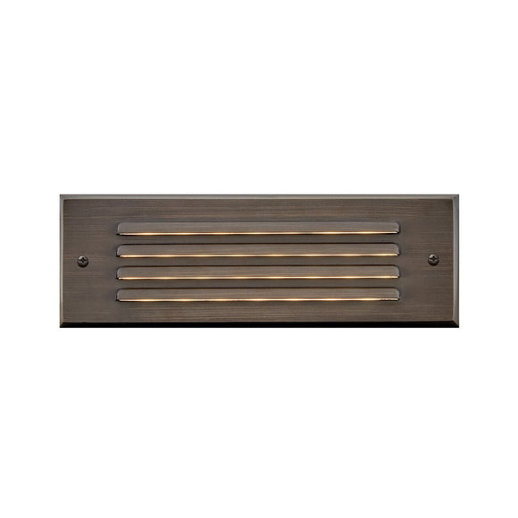 Louvered Brick Outdoor Step Light