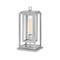 Republic Outdoor Pier Mount Lantern  option Satin Nickel