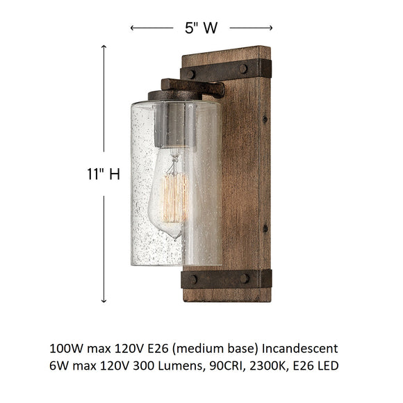 Sawyer One-Light Bath Light