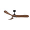 Swell Illuminated LED Ceiling Fan  option Matte Black / Walnut