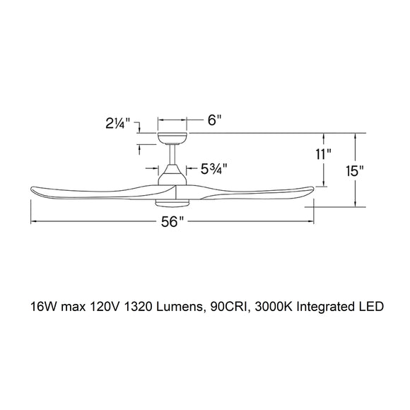 Swell Illuminated LED Ceiling Fan
