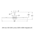 Turbine LED Ceiling Fan
