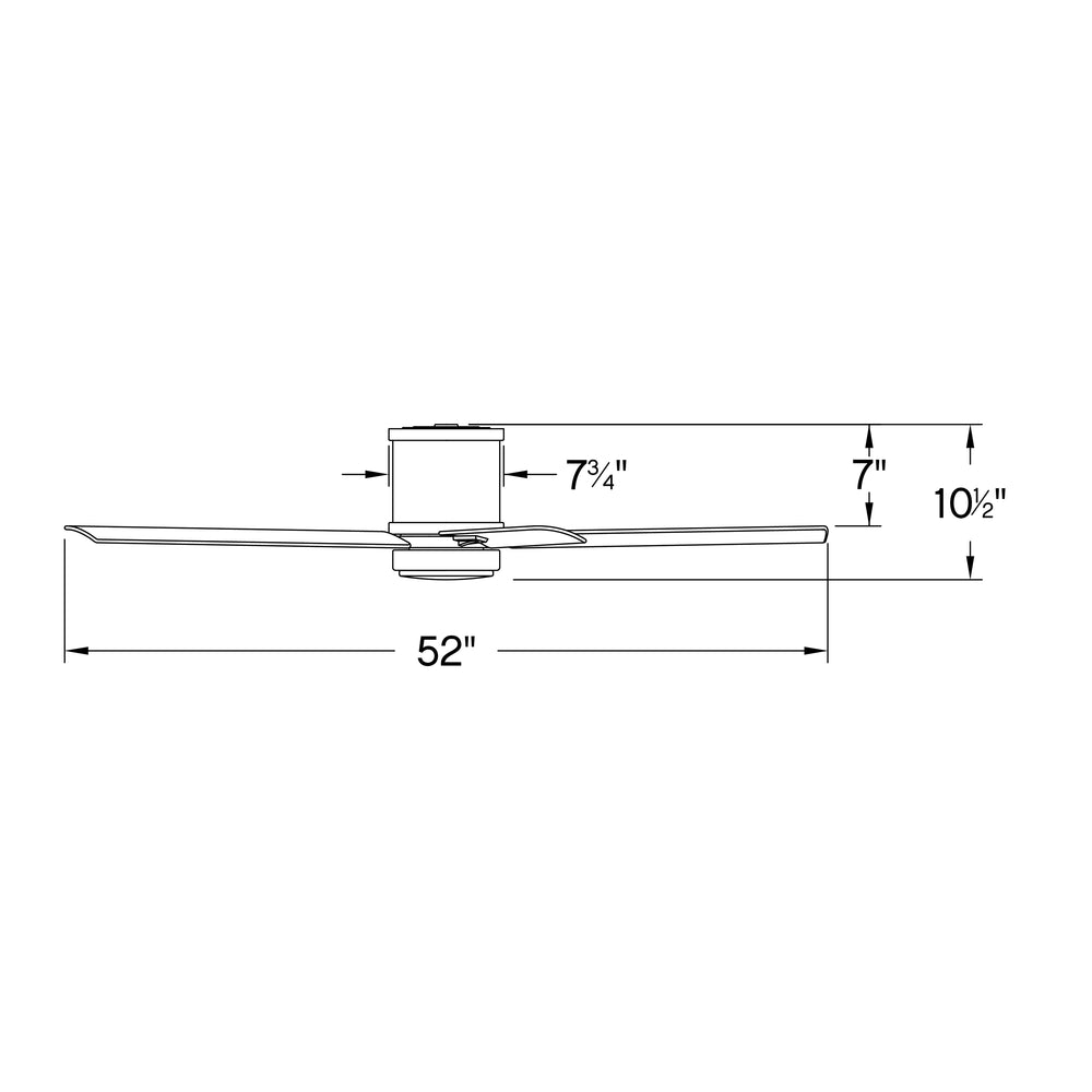 Vail Outdoor LED Flush Mount Ceiling Fan