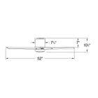 Vail Outdoor LED Flush Mount Ceiling Fan