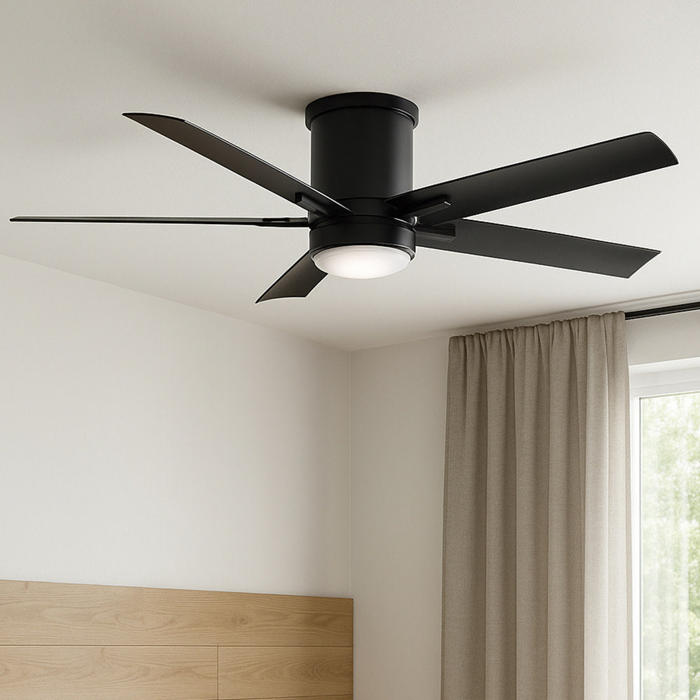 Vail Outdoor LED Flush Mount Ceiling Fan